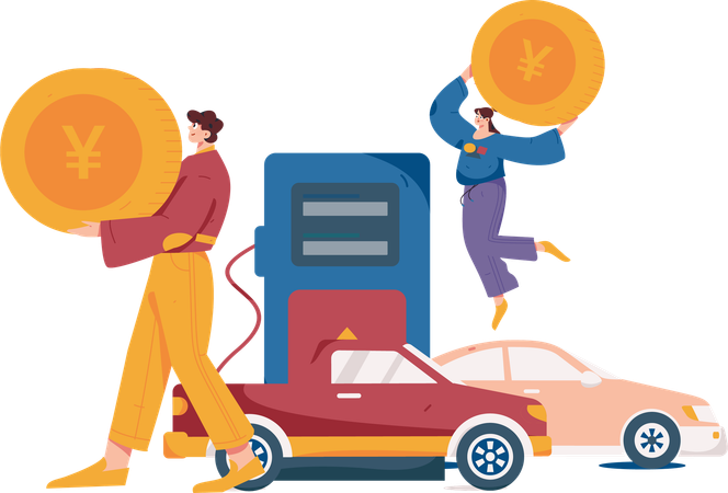 Fuel Station  Illustration