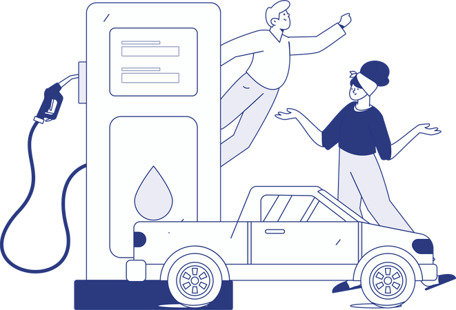 Fuel station  Illustration