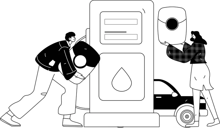 Fuel Station  Illustration