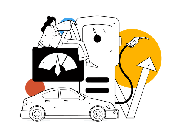 Fuel station  Illustration