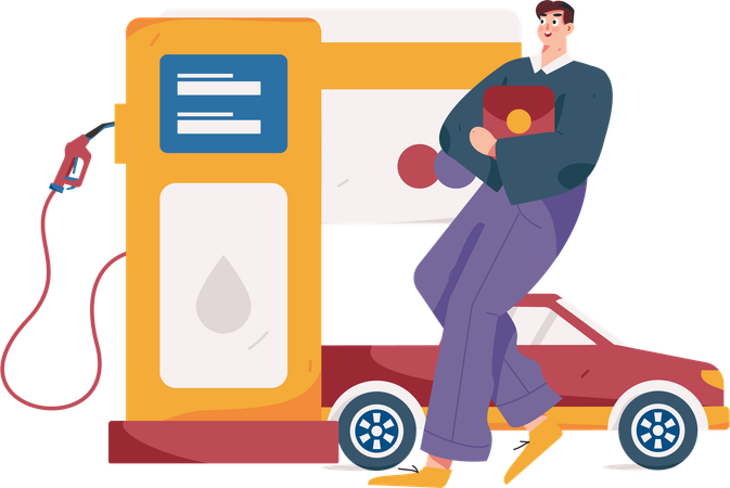 Fuel Stop  Illustration