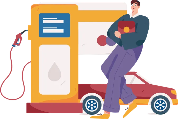 Fuel Stop  Illustration
