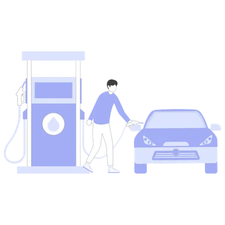 Fueling Station  Illustration