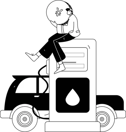 Fueling Station  Illustration