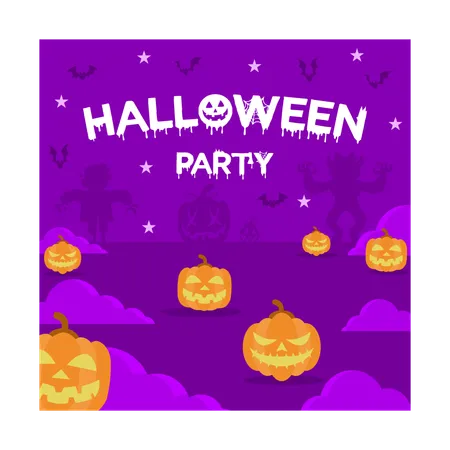 Fun Halloween celebration  Illustration