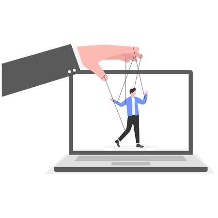 Controle de mão de obra empresarial  Ilustração