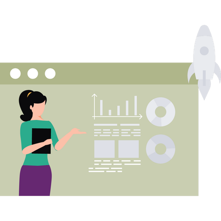 Funcionário lança produto financeiro  Ilustração