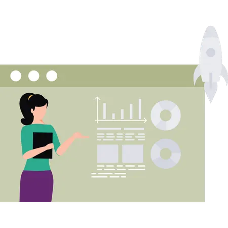 Funcionário lança produto financeiro  Ilustração