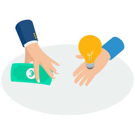 Funding startup idea  Illustration
