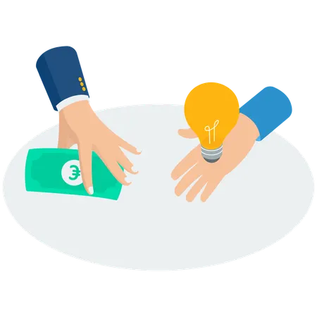 Funding startup idea  Illustration