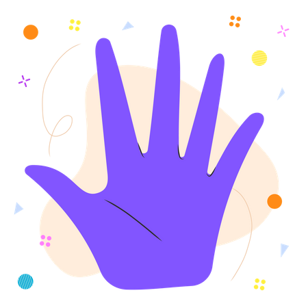 Fünf Finger  Illustration