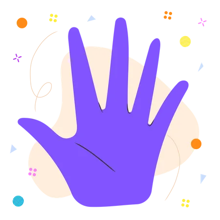 Fünf Finger  Illustration