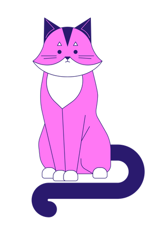 Funky cat Illustration