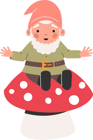 Funny Garden Decoration  Illustration