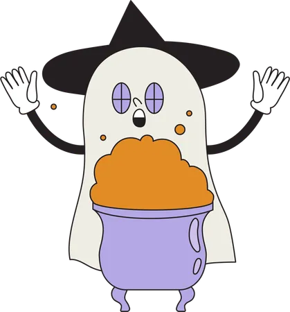 Funny Ghost  Illustration