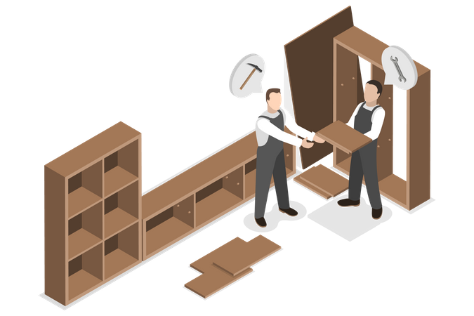 Furniture Assembly  Illustration