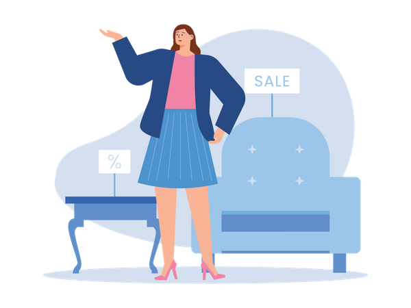 Furniture sale  Illustration