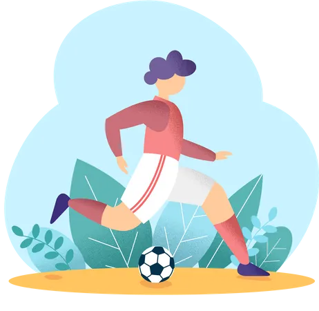 Fußball  Illustration