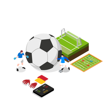 Fußball  Illustration