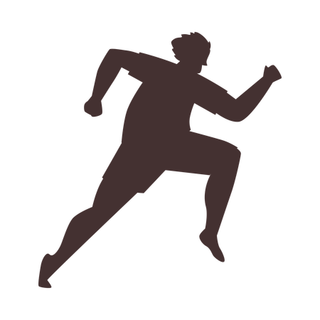 Football-Fußballspieler Mann läuft  Illustration