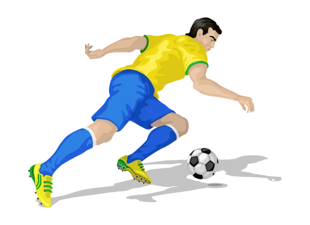 Fußballer  Illustration