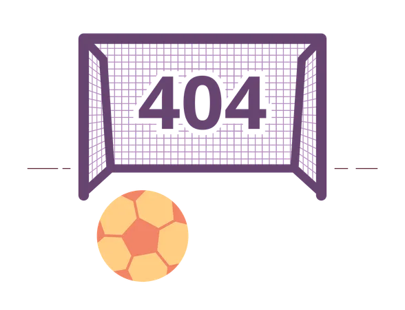 Fußballspielfehler 404  Illustration