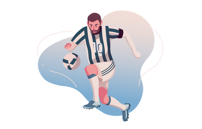 Fußballspieler  Illustration