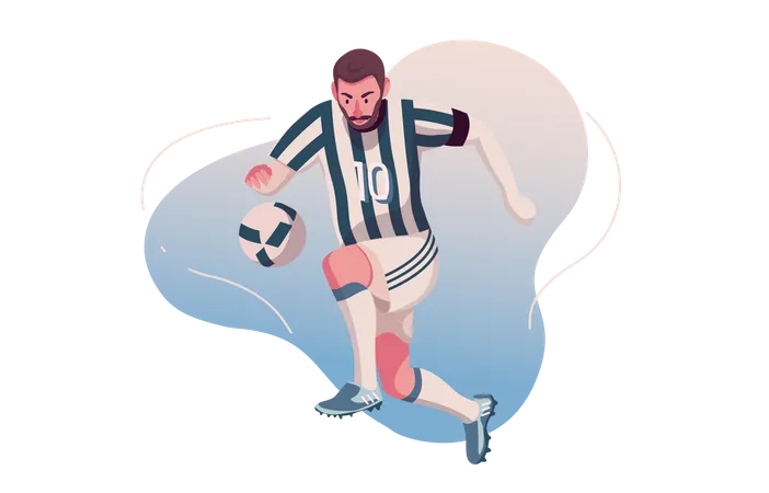 Fußballspieler  Illustration