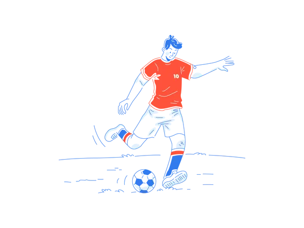 Fußballspieler  Illustration