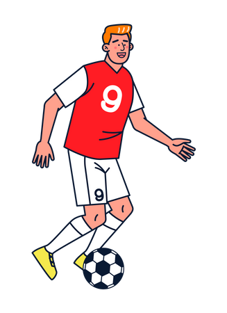 Fußballspieler  Illustration