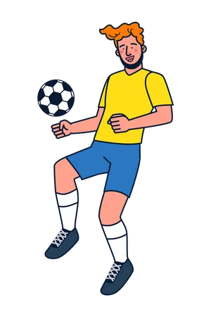 Fußballspieler  Illustration