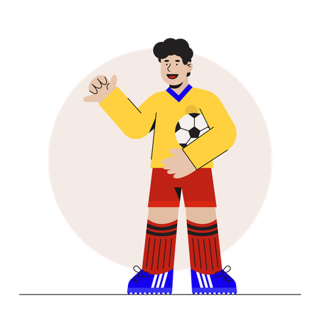 Fußballspieler  Illustration