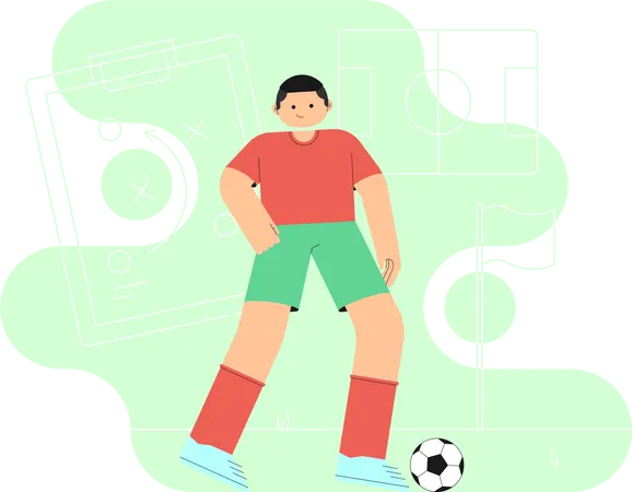 Fußballspieler  Illustration