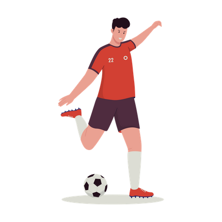 Fußballspieler  Illustration