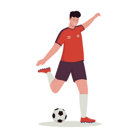 Fußballspieler  Illustration