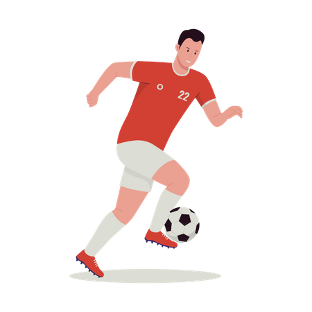 Fußballspieler  Illustration