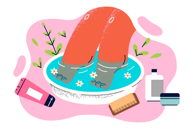 Fußmassage  Illustration