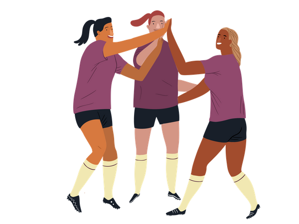 Futbolista europea femenina  Ilustración