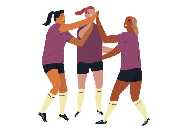 Futbolista europea femenina  Ilustración