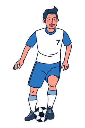 Futbolista masculino  Illustration