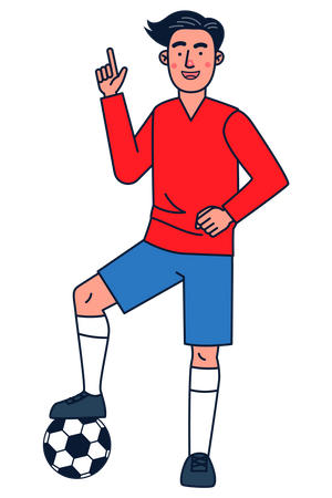 Futbolista masculino  Ilustración