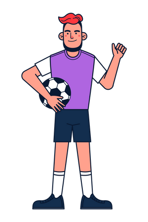 Futbolista masculino  Ilustración