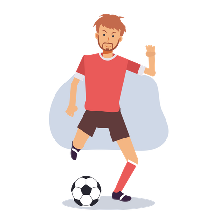 Futbolista masculino  Ilustración