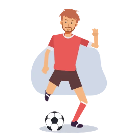 Futbolista masculino  Ilustración