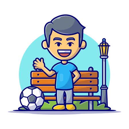 Futbolista masculino  Ilustración