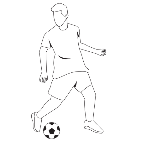 Futbolista masculino  Ilustración