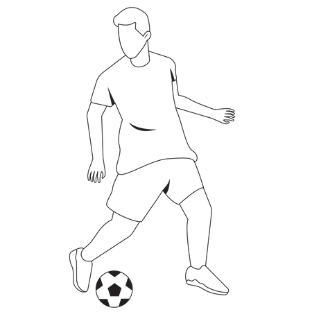 Futbolista masculino  Ilustración