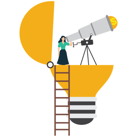Future Financial Vision  Illustration