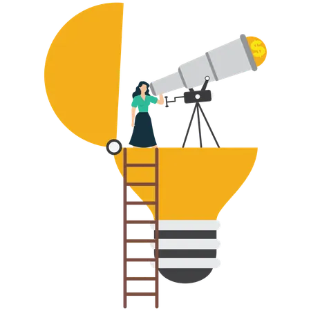 Future Financial Vision  Illustration