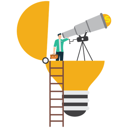 Future Financial Vision  Illustration